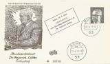 RFG, preşedintele republicii federale, Heinrich Lubke, FDC, 1972