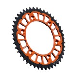 MBS Pinion spate Aluminiu + fier KTM, Twinstar, 520 Z45, portocaliu/negru, Cod Produs: JTX89745ORG