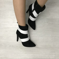 Cizme botine dama negre cu toc marime 40+CADOU