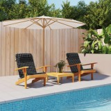 vidaXL Perne scaun Adirondack, 2 buc, negru, careuri, textil oxford 361846