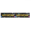 Banner Petrecere, Model Franjuri, Inscripție Happy Birthday, Multicolor, Dimensiuni 180x30cm, Oem