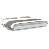 Cumpara ieftin Cadru de pat cu lumini LED, alb, 180x200 cm, lemn prelucrat