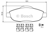 Set placute frana,frana disc PEUGEOT 308 CC (2009 - 2016) BOSCH 0 986 494 261