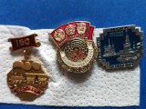 grup 3 insigne diverse pentru colectionari sau decorare ghiozdane ,sepci , tricuri ,geci blugi