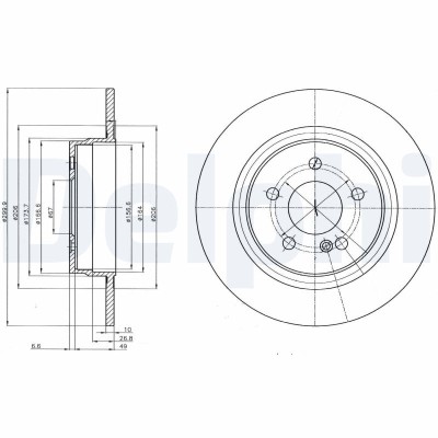 DELPHI BG4153C Disc frana foto