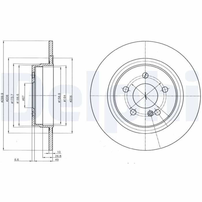 DELPHI BG4153C Disc frana