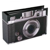 Album Fotografie, Model Aparat Foto, Capacitate 100 Spații, Dimensiuni 18.5x12cm, Negru, Oem