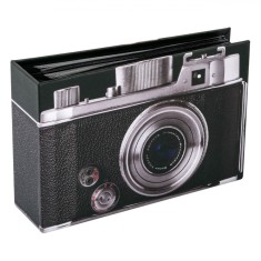 Album Fotografie, Model Aparat Foto, Capacitate 100 Spații, Dimensiuni 18.5x12cm, Negru