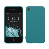 Husa Kwmobile pentru Apple iPhone 4/iPhone 4s, Verde, Silicon, KWM000022PG002C, Carcasa