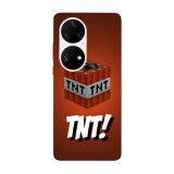 Husa compatibila cu Huawei Nova Y70 model TNT Minecraft, Silicon, TPU, Viceversa, Transparent, Carcasa