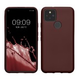Husa Kwmobile pentru Google Pixel 5, Rosu inchis, Silicon, KWM0000120Q011C, Carcasa