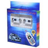 Led RGB Auto 41mm cu Telecomanda, Interior Plafoniera, 2 Buc, SMD 5050, 12V, Multicolor