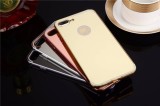 Husa iPhone 7 Plus MyStyle Elegance Luxury Oglinda Rose Gold Silicon Flexibil Protectie Socuri Zgarieturi Decupaj Logo