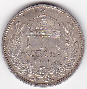Ungaria 1 COROANA KORONA 1915 foto