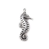 Pandantiv decorativ metalic 10 x 21 mm Calut de mare platinum, Crisalida