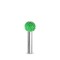 GULIČKA -pr. 16 mm stopka 6 mm, Granulatie Saburr ASPRA - VERDE