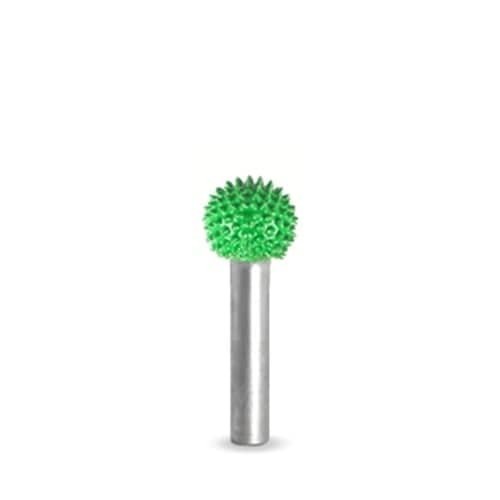 GULIČKA -pr. 16 mm stopka 6 mm, Granulatie Saburr ASPRA - VERDE
