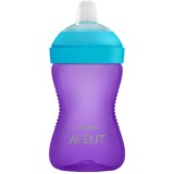 Cana Philips Avent SCF802/02, 300 ml, 9 luni +, Mov/Albastru
