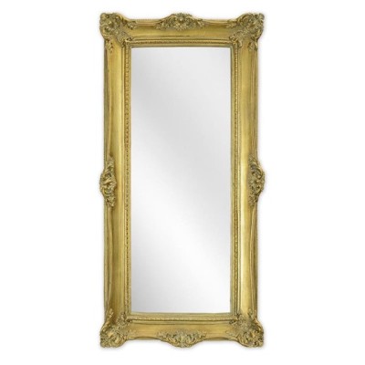 Oglinda cu o rama aurie cu decoratiuni NF-144 foto