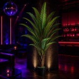 Palmier artificial regal cu ghiveci, 220 cm, 18 frunze, verde