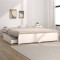 vidaXL Cadru de pat cu sertare, alb, 200x200 cm 3103534