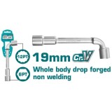 TOTAL - CHEIE TUBULARA TIP L - 19MM (INDUSTRIAL) PowerTool TopQuality