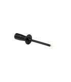 Sonda test izolat elastic 4mm cu varf arc din otel inoxidabil negru