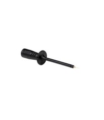 Sonda test izolat elastic 4mm cu varf arc din otel inoxidabil negru