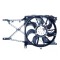GMV radiator electroventilator Opel Astra H, 2004-2014, motor 1.4, 1.6; 1.8 benzina, cu AC, 390 mm; 4 pini; cu pre-rezistor,