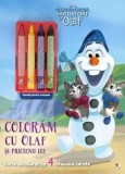 Cumpara ieftin Coloram cu Olaf si prietenii lui. Regatul de Gheata. Sarbatori cu Olaf. Carte de colorat cu 4 creioane cerate/***