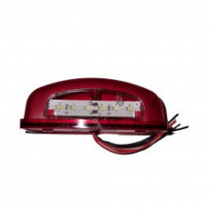 Lampa numar inmatriculare 12-24V led rosie