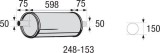 Toba esapamet intermediara, universal BOSAL 248-153