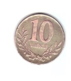 Moneda Albania 10 leke 2009, stare relativ buna, curata