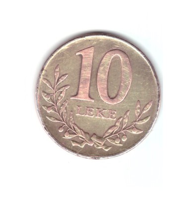 Moneda Albania 10 leke 2009, stare relativ buna, curata foto