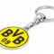 Breloc cheie inox compatibil echipa Borussia Dortmund galben
