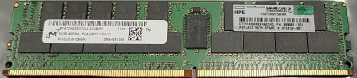 Memorie server HP 64GB 4DRX4 PC4-2400T-LE2-11 809085-091 LRDIMM