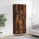 vidaXL Dulap &icirc;nalt, stejar fumuriu, 69,5x34x180, lemn compozit 3195672