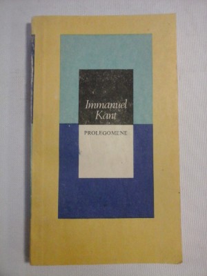 PROLEGOMENE - Immanuel KANT foto