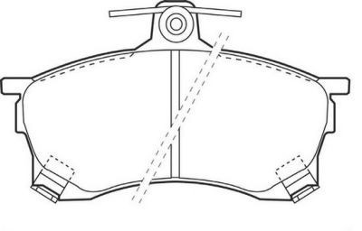 Placute frana fata Mitsubishi Carisma (Da), 07.1995-06.2006, marca SRLine S70-0470