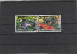 Tonga 2016 - Fauna, Insecte, Fluturi , serie 2 valori, dantelate, MNH, Mi.Bl.2048-2049, cota 168, Nestampilat