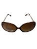Ochelari de soare dama, UV400, Plastic, Maro, Oem