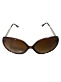 Ochelari de soare dama, UV400, Plastic, Maro, Oem