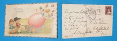 Carte Postala/felicitare Christos a Inviat, circulata anul 1930 - piesa SUPERBA