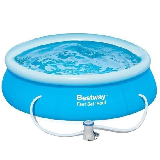 Piscina gonflabila, rotunda,&nbsp;cu filtru, 366x76 cm, Bestway GartenVIP DiyLine