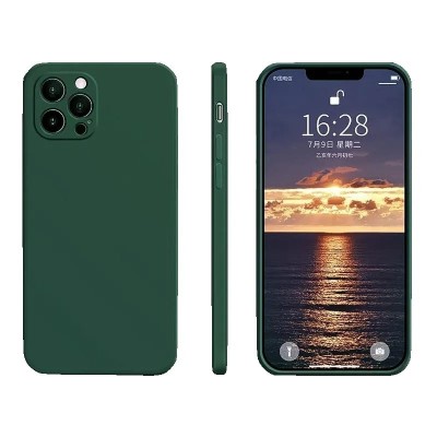 Husa protectie, flippy, compatibila cu huawei p40 lite liquid silicone verde foto