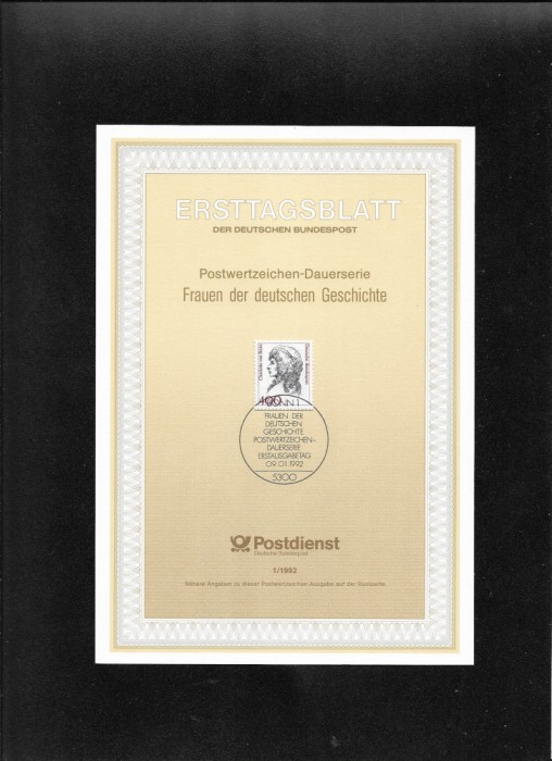 Germania FDC 1.1992