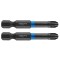 Set biti de impact PZ3X50mm 1/4&quot; 2buc. GRAPHITE 56H523 HardWork ToolsRange
