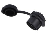 Conector circular soclu tată 5 pini 12A 500V IP67 drept LUTRONIC