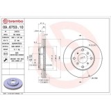 Set disc frana Honda Accord 6 (Ck Cg Ch Cf) 03.97-12.03, Accord 6 Hatch Clback (Ch Cl) 12.99-12.02, Prelude 4 (Bb) 12.91-02.97, Prelude 5 (Bb) 10.96-, BREMBO