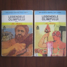 Alexandru Mitru - Legendele Olimpului 2 volume (1978, editie cartonata)